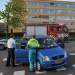 Kop-staart aanrijding Marie Curiesingel Zoetermeer