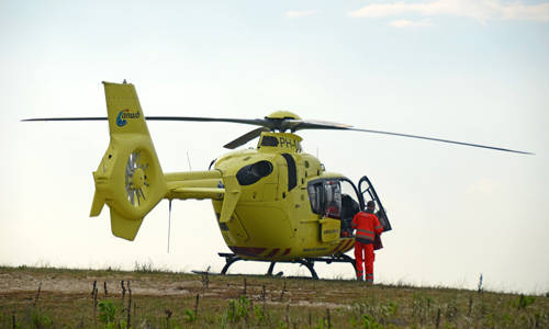 27 mei Inzet traumahelikopter na medische noodsituatie Noorderstrand Den Haag