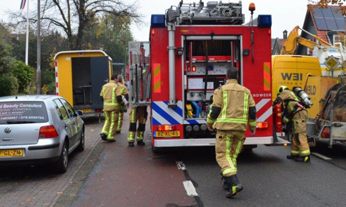 15 november Flink gaslek door graafwerkzaamheden Eerste Stationstraat Zoetermeer