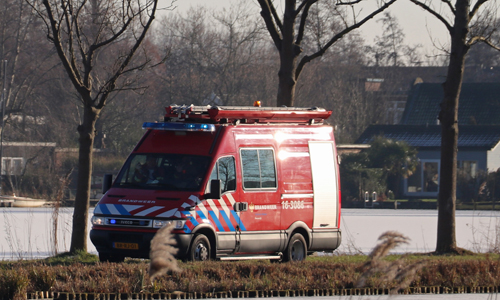 21 januari Persoon zakt door het ijs Bodegraafsestraatweg Gouda