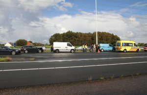 Forse schade bij aanrijding op snelweg A4 Schipluiden