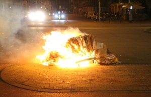 Tweede avond op rij onrustig in Haagse wijk Leyenburg als protest tegen vuurwerkverbod Volendamlaan Den Haag