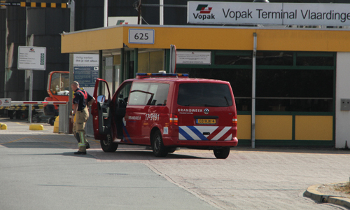 26 augustus Brandweer rukt uit voor incident bij Vopak Koningin Wilhelminahaven Vlaardingen