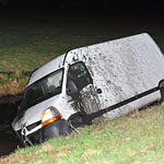 Bestelbus raak te water Europaweg N206 Leiden