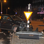 Veel schade bij aanrijding Plesmanlaan Leiden