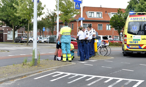 6 juli Aanrijding fietser versus wielrenners Kooilaan Leiden