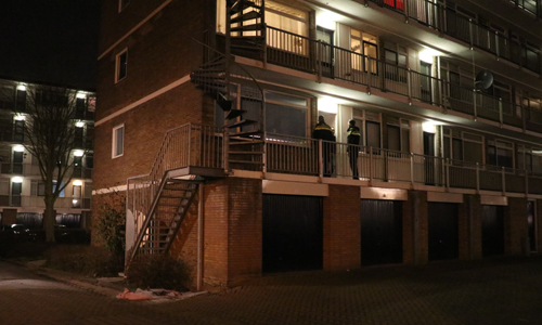 27 januari Brandgerucht blijkt buitenbrand John Mottstraat Gouda