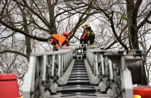 Flinke klus voor brandweer door harde wind Oudeweg Reeuwijk
