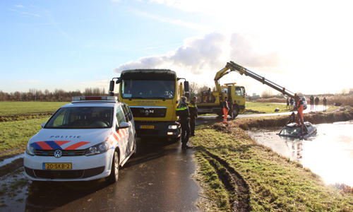 17 december Bestuurder zonder rijbewijs rijdt auto het water in Schiedam