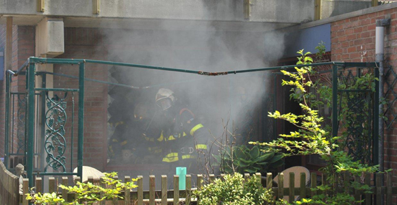 Slaapkamer uitgebrand Billie Holidayrode