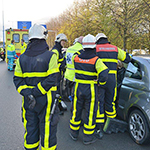Kop-staart aanrijding Oostweg Zoetermeer