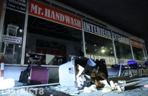 Bedrijfspand beschadigd door flinke explosie Vulcanusweg Delft