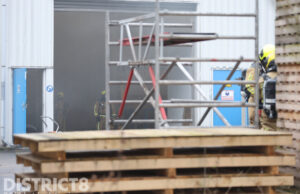 Brand in filterhuis bij bladloodproducent Uzimat Delftweg Rijswijk