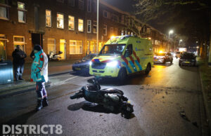 Automobilist vlucht na aanrijding en wordt aangehouden Loosduinsekade Den Haag