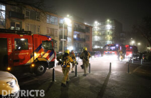 Brand in woning van portiekflat Coevordenstraat Den Haag
