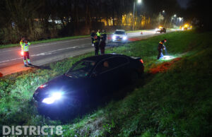 Bestuurder aangehouden na eenzijdig ongeval A20 Maasdijk
