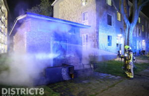 Opnieuw grofvuil in brand gestoken Middachtenweg Den Haag