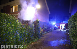 Veel schade en lange inzet door BBQ brand Dijkhoornseweg Den Hoorn