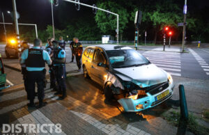 Veel schade na éénzijdig ongeval Benoordenhoutseweg Den Haag
