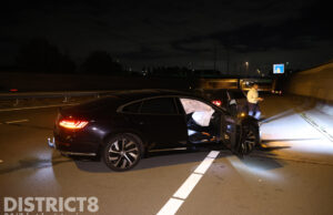 Veel schade na kop- staartbotsing op snelweg A4 Schipluiden