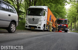 Opnieuw diesellek door vrachtwagen Melis Stokelaan Den Haag