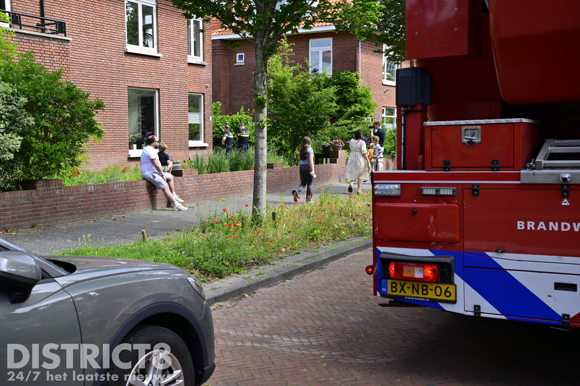 Brandweer rukt uit voor brand in tuinhuisje Kiplaan Den Haag