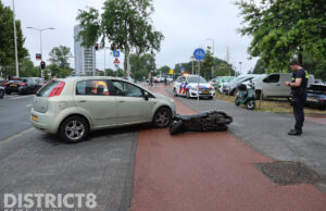 Moeder en dochtertje gewond bij aanrijding Veluweplein Den Haag