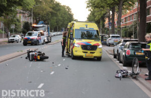 Motorrijder en fietser zwaargewond na aanrijding Van Alkemadelaan Den Haag