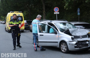 Gewonde en schade na aanrijding Erasmusweg Den Haag