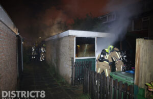 Schuur zwaar beschadigd na nachtelijke brand Rommesingel Pijnacker