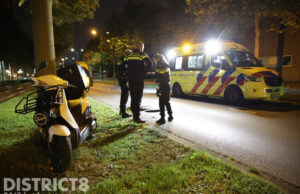 Scooterrijder gewond na harde val Sir Winston Churchilllaan Rijswijk