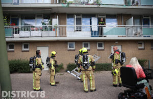 Bewoner valt in slaap en vergeet pan op het vuur Stieltjesstraat Den Haag