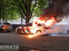Demonstratie loopt uit de hand; snelweg dicht en politieauto in brand gestoken Malieveld Den Haag