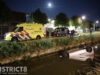 Auto belandt op z’n kop in de sloot Vlasser Wateringen
