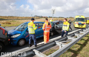 Veel vertraging door ongeval op drukke omleidingsroute A4 Schipluiden