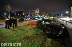Dronken automobilist aangehouden na eenzijdig ongeval Binckhorstlaan Den Haag