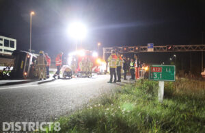 Snelweg A12 urenlang volledig afgesloten na ernstig ongeval bij Zoetermeer