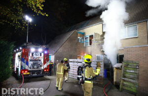 Twee gewonden bij flinke woningbrand Mexicohof Delft