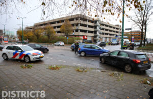 Veel schade na aanrijding op kruispunt Visseringlaan Rijswijk