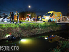 Scooter te water na aanrijding met fietsster Abtswoude Delft