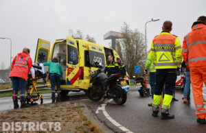 Toerit afgesloten na ongeval met lesmotor A13 Rijswijk / Delft