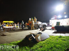 Drie gewonden na ongeval tussen auto en taxi Startbaan Nootdorp