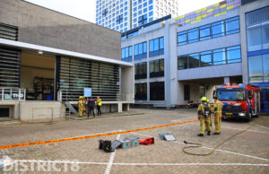Brandweer ingezet na ongeval met gevaarlijke stof in laboratorium Stieltjesweg Delft