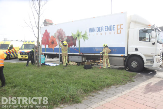 Fietser zwaargewond bij ongeval met vrachtwagen Monsterseweg/N211 Poeldijk