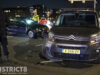 Kruising geblokkeerd na ongeval tussen twee personenautos Veluweplein Den Haag