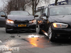 Flinke schade en afgesloten weg na ongeval Kerketuinenweg Den Haag