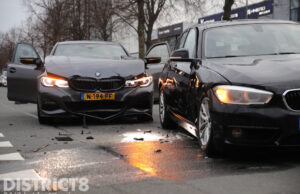 Flinke schade en afgesloten weg na ongeval Kerketuinenweg Den Haag