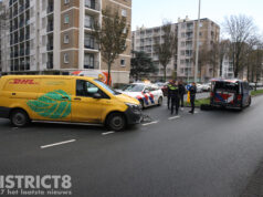 Fietsster gewond na aanrijding met busje Groen van Prinstererlaan Den Haag