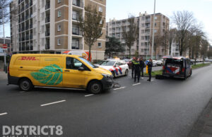 Fietsster gewond na aanrijding met busje Groen van Prinstererlaan Den Haag