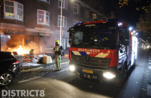 In brand gestoken grofvuil veroorzaakt felle woningbrand Apeldoornselaan Den Haag